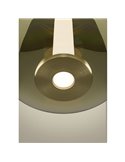 Lámpara colgante LED lineal de 6 luces con control por gestos FRUITERA 1450mm CCT regulable negro y latón cepillado