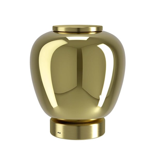 Lámpara de sobremesa LED decorativa con control por gestos FRUITERA 5W 760Lm, CCT regulable latón cepillado