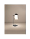 Lámpara de sobremesa LED con control por gestos MENORCA 5,5W+1,6W 600Lm CCT regulable negro/níquel satinado