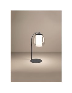 Lámpara de sobremesa LED con control por gestos MENORCA 5,5W+1,6W 600Lm CCT regulable negro/níquel satinado 2