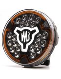Faro delantero 7" LED de carretera multifunción 12/24V con luz de advertencia ámbar y posición blanca HR XA1 AD