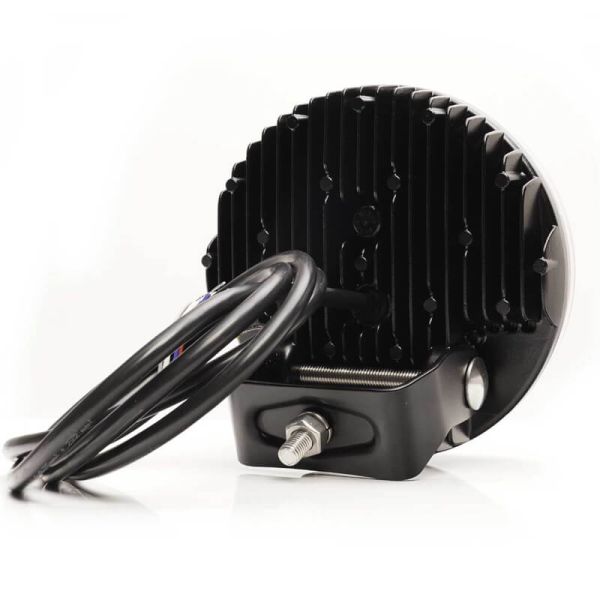 Phare arrière multifonction LED 7" à feux de route 12/24 V avec témoin de détresse orange et feu de position blanc HR XA1 AD