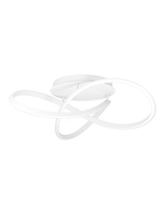 Plafonnier LED blanc dimmable RIAZA 40W 6512lm avec télécommande