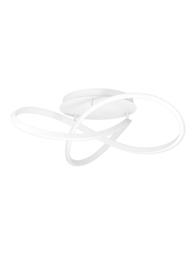 Plafonnier LED blanc dimmable RIAZA 40W 6512lm avec télécommande