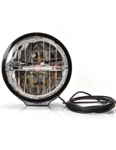 Phare LED longue portée puissant + feu de position homologué 12/24 V – Camion et 4x4 872 W166 Eco 50 points