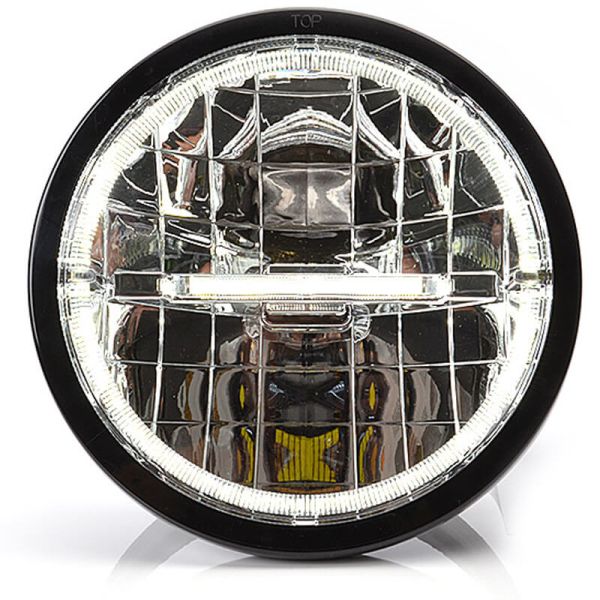 Faro LED potente largo alcance + luz de posición 12/24V homologado – Camión y 4x4 872 W166 Eco 50 Puntos