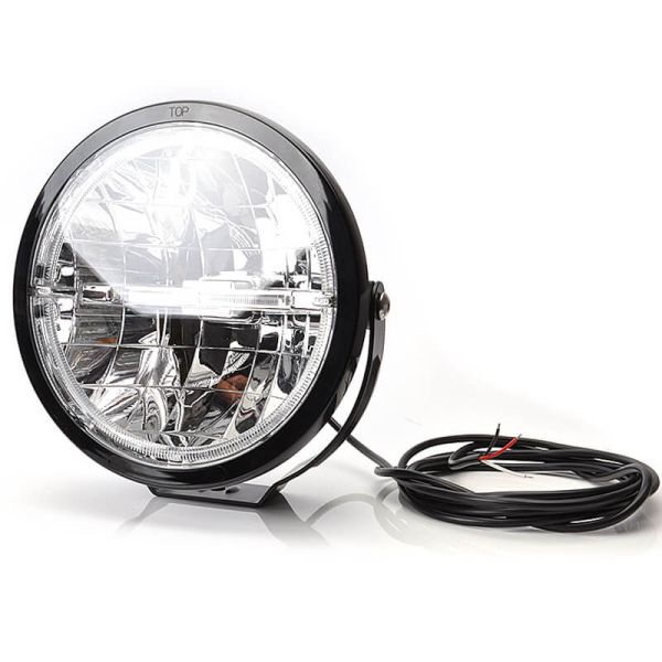 Faro LED potente largo alcance + luz de posición 12/24V homologado – Camión y 4x4 872 W166 Eco 50 Puntos