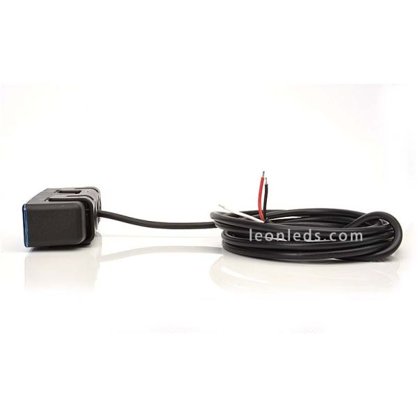 Piloto LED Estroboscopico Azul | Piloto LED de Luz Azul con tulipa transparente | Estroboscopico LED | LeonLeds Iluminación