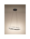 Lámpara LED colgante con ajuste de altura GUNTIN gris oscuro, 615mm 60W 5920Lm CCT regulable con mando