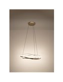 Lámpara LED colgante con ajuste de altura GUNTIN bronce, 615mm 60W 5920Lm CCT regulabl con mando