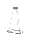 Suspension LED GUNTIN en bronze, réglable en hauteur, 615 mm, 60 W, 5920 lm, intensité variable avec télécommande.