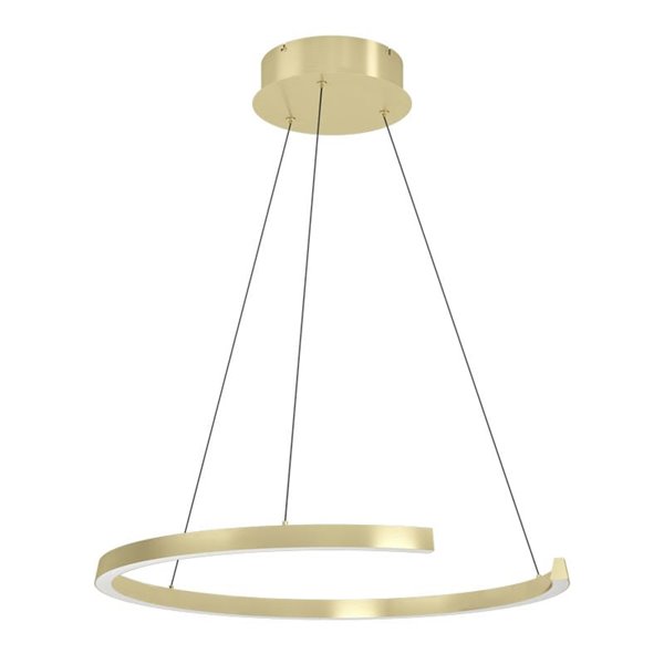 Lámpara colgante LED con ajuste de altura LABONETE dorado, Ø800mm 24,8W 4100Lm CCT regulable con mando