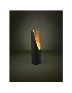Lámpara de sobremesa PREBONE GU10 (incluida 4,7W 345Lm), negra y dorada con luz cálida decorativa 2