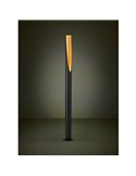 Lámpara de pie 1805mm PREBONE GU10 (incluida 4,7W 345Lm) negra y dorada con luz cálida ambiental