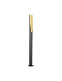 Lámpara de pie 1805mm PREBONE GU10 (incluida 4,7W 345Lm) negra y dorada con luz cálida ambiental