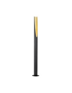 Lámpara de pie 1805mm PREBONE GU10 (incluida 4,7W 345Lm) negra y dorada con luz cálida ambiental