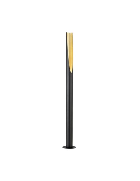 Lámpara de pie 1805mm PREBONE GU10 (incluida 4,7W 345Lm) negra y dorada con luz cálida ambiental