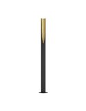 Lámpara de pie 1805mm PREBONE GU10 (incluida 4,7W 345Lm) negra y dorada con luz cálida ambiental