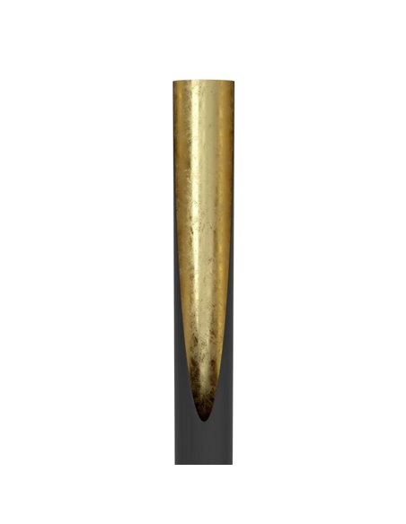 Lámpara de pie 1805mm PREBONE GU10 (incluida 4,7W 345Lm) negra y dorada con luz cálida ambiental