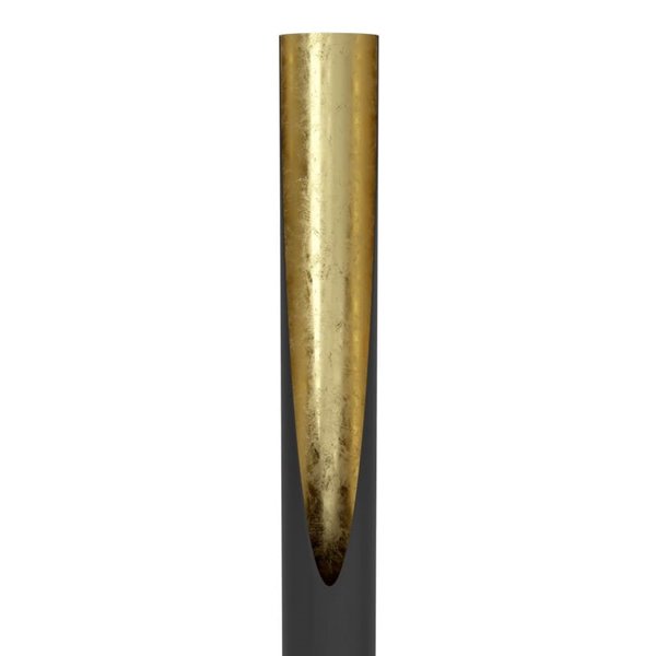 Lámpara de pie 1805mm PREBONE GU10 (incluida 4,7W 345Lm) negra y dorada con luz cálida ambiental