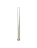 Lámpara de pie 1800mm PREBONE 2 GU10 (incluida 5,7W 540Lm) arena y plata con luz cálida decorativa