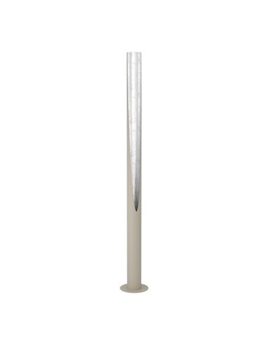 Luminária de chão PREBONE 2 GU10 1800mm (lâmpada de 5,7W 540lm incluída) Areia e Prata com Luz Quente Decorativa
