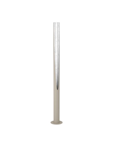 Lámpara de pie 1800mm PREBONE 2 GU10 (incluida 5,7W 540Lm) arena y plata con luz cálida decorativa