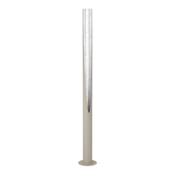 Lámpara de pie 1800mm PREBONE 2 GU10 (incluida 5,7W 540Lm) arena y plata con luz cálida decorativa