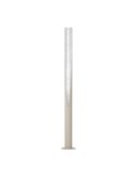 Luminária de chão PREBONE 2 GU10 1800mm (lâmpada de 5,7W 540lm incluída) Areia e Prata com Luz Quente Decorativa