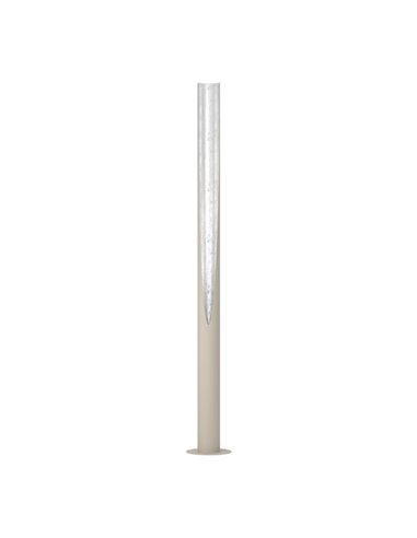 Luminária de chão PREBONE 2 GU10 1800mm (lâmpada de 5,7W 540lm incluída) Areia e Prata com Luz Quente Decorativa