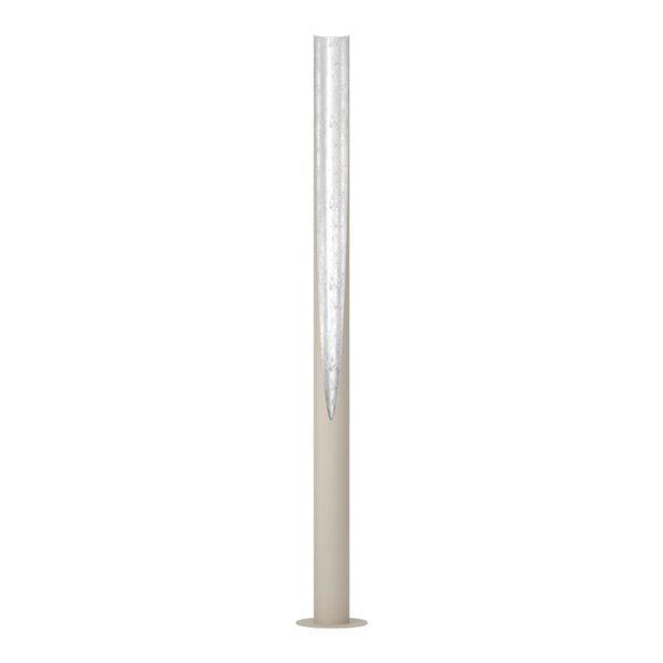 Lámpara de pie 1800mm PREBONE 2 GU10 (incluida 5,7W 540Lm) arena y plata con luz cálida decorativa