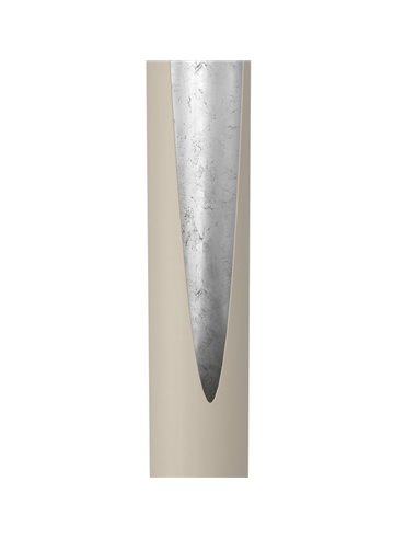 Lámpara de pie 1800mm PREBONE 2 GU10 (incluida 5,7W 540Lm) arena y plata con luz cálida decorativa