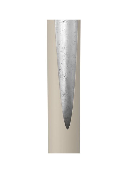 Lámpara de pie 1800mm PREBONE 2 GU10 (incluida 5,7W 540Lm) arena y plata con luz cálida decorativa