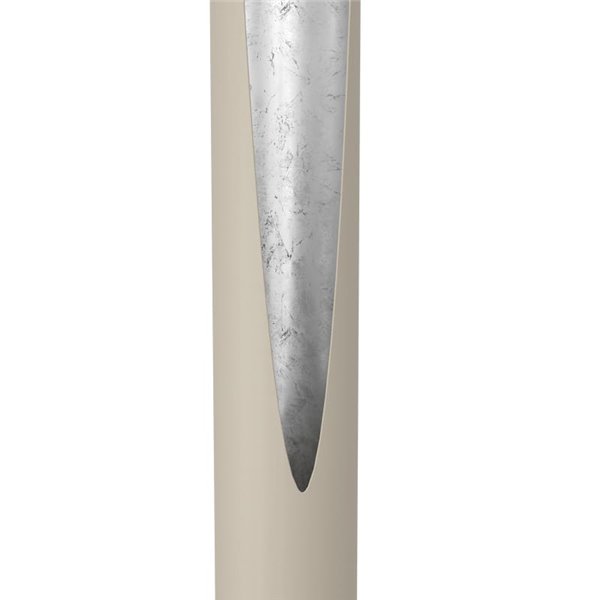 Lámpara de pie 1800mm PREBONE 2 GU10 (incluida 5,7W 540Lm) arena y plata con luz cálida decorativa