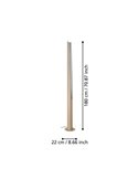 Lámpara de pie 1800mm PREBONE 2 GU10 (incluida 5,7W 540Lm) arena y plata con luz cálida decorativa