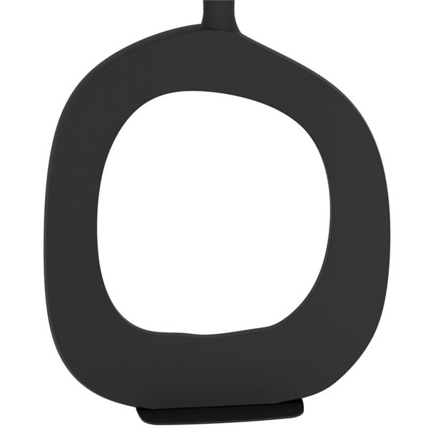 Luminária de mesa DIEZMA estilizada E27 preta com cúpula de linho natural 880mm