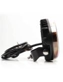 Faro delantero 7" LED de carretera multifunción 12/24V con luz de advertencia ámbar y posición blanca HR XA1 AD