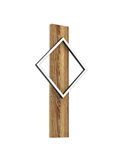 Aplique de pared LED BOYAL rústico 13W 1750Lm 3000K, negro/madera 560mm