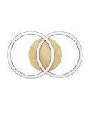 Plafón de techo LED inteligente 2 aros LOMALTAS-Z 20W 2300Lm CCT regulable, base madera 780mm