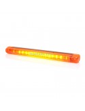 Barre LED Ambre Allongée | Lumière LED ambre allongée | Barre d'avertissement LED ambre | Éclairage LeonLeds