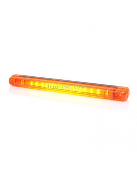 Barra LED Ambar alargada | Piloto LED Ambar alargado | Barra LED Ambar de advertencia | LeonLeds Iluminación