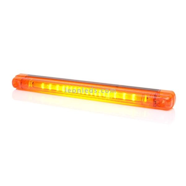 Barre LED Ambre Allongée | Lumière LED ambre allongée | Barre d'avertissement LED ambre | Éclairage LeonLeds