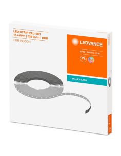 Bande LED RGB 24 V IP65/IP20 RGB-500 – 5 m de lumière multicolore, coupe à 10 cm