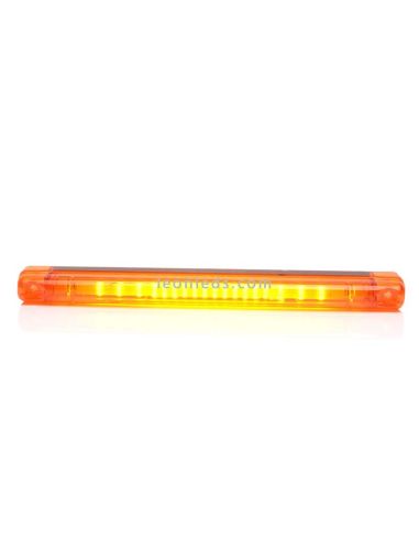 Barre LED Ambre Allongée | Lumière LED ambre allongée | Barre d'avertissement LED ambre | Éclairage LeonLeds
