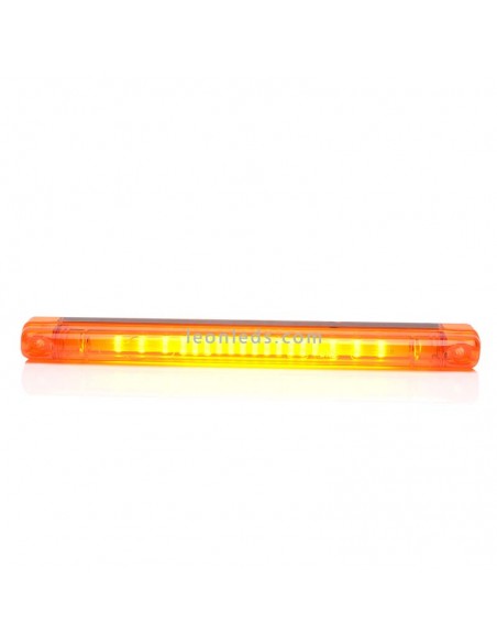 Barra LED Ambar alargada | Piloto LED Ambar alargado | Barra LED Ambar de advertencia | LeonLeds Iluminación
