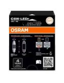 Ampoule LED OSRAM NIGHT BREAKER C5W 36 mm ECE – 12 V 6000 K, certifiée ECE, lumière blanche intense, référence 2825DWNB-2HFB