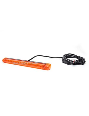 Barra LED Ambar alargada | Piloto LED Ambar alargado | Barra LED Ambar de advertencia | LeonLeds Iluminación