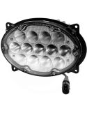 Faro LED ovalado empotrable de trabajo John Deere 7020 7030/703PR 8030/8030T y serie 8R/8T Reemplazo RE181964