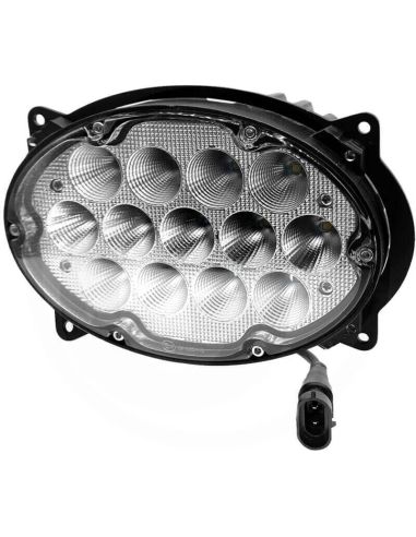 Faro LED ovalado empotrable de trabajo John Deere 7020 7030/703PR 8030/8030T y serie 8R/8T Reemplazo RE181964
