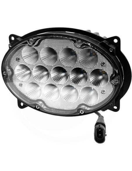 Faro LED ovalado empotrable de trabajo John Deere 7020 7030/703PR 8030/8030T y serie 8R/8T Reemplazo RE181964